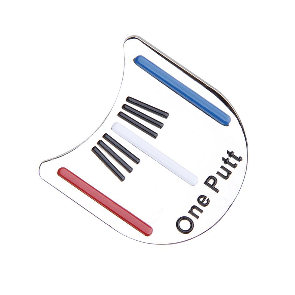 4-9pack Golf Putting Alignment Tool Ball Marker with Hat Clip