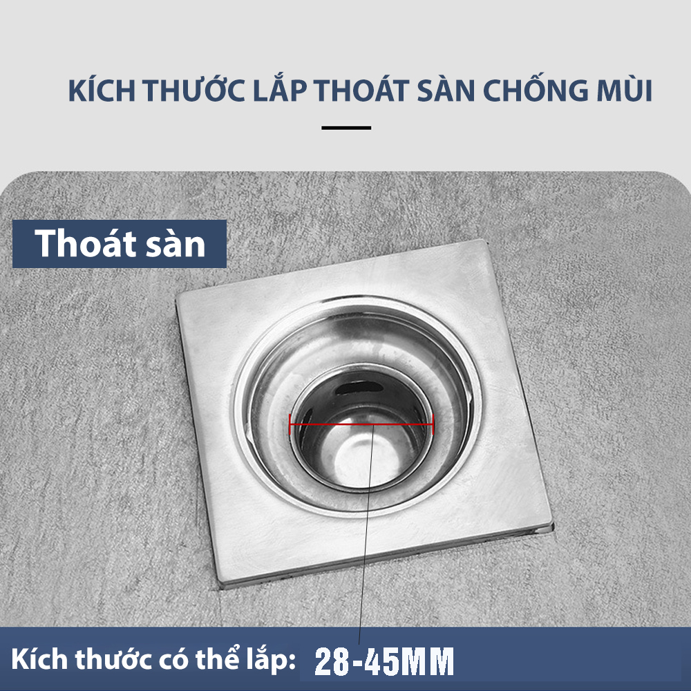 Bộ thoát nước máy giặt, chậu rửa, thoát nước thải kiêm chống mùi hôi, ngăn côn trùng trào ngược, cổ xoay 360 độ, loại đứng MIHOCO 3112