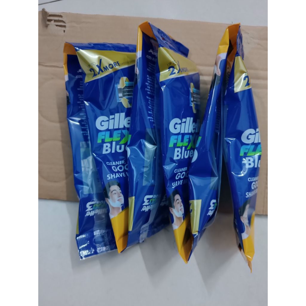 Dao cạo râu Gillette 3 lưỡi Flexi Blue3 dây 6 cây