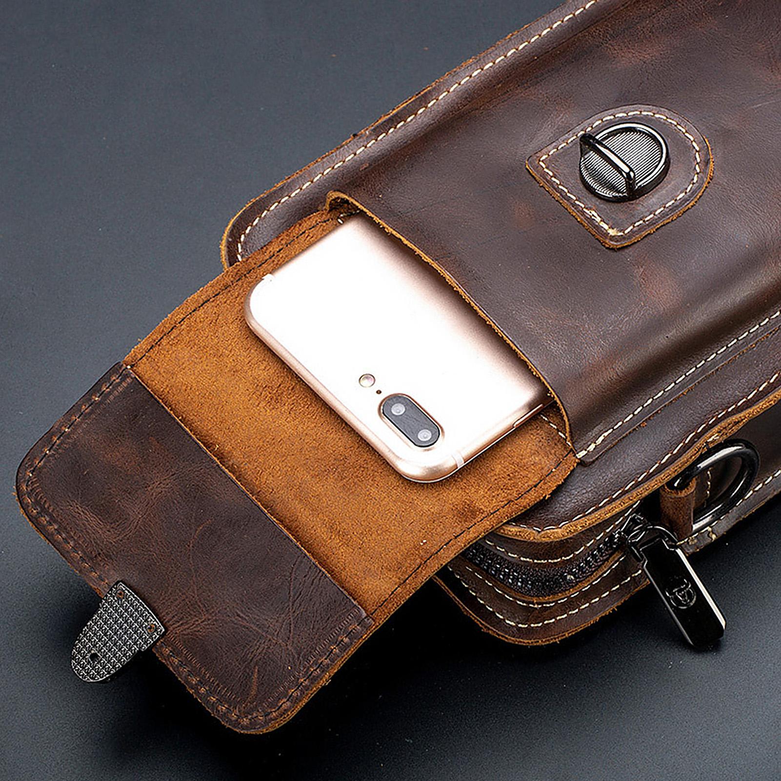 Túi Da Đựng Điện Thoại Đeo Thắt Lưng Tiện Dụng Bullcaptain