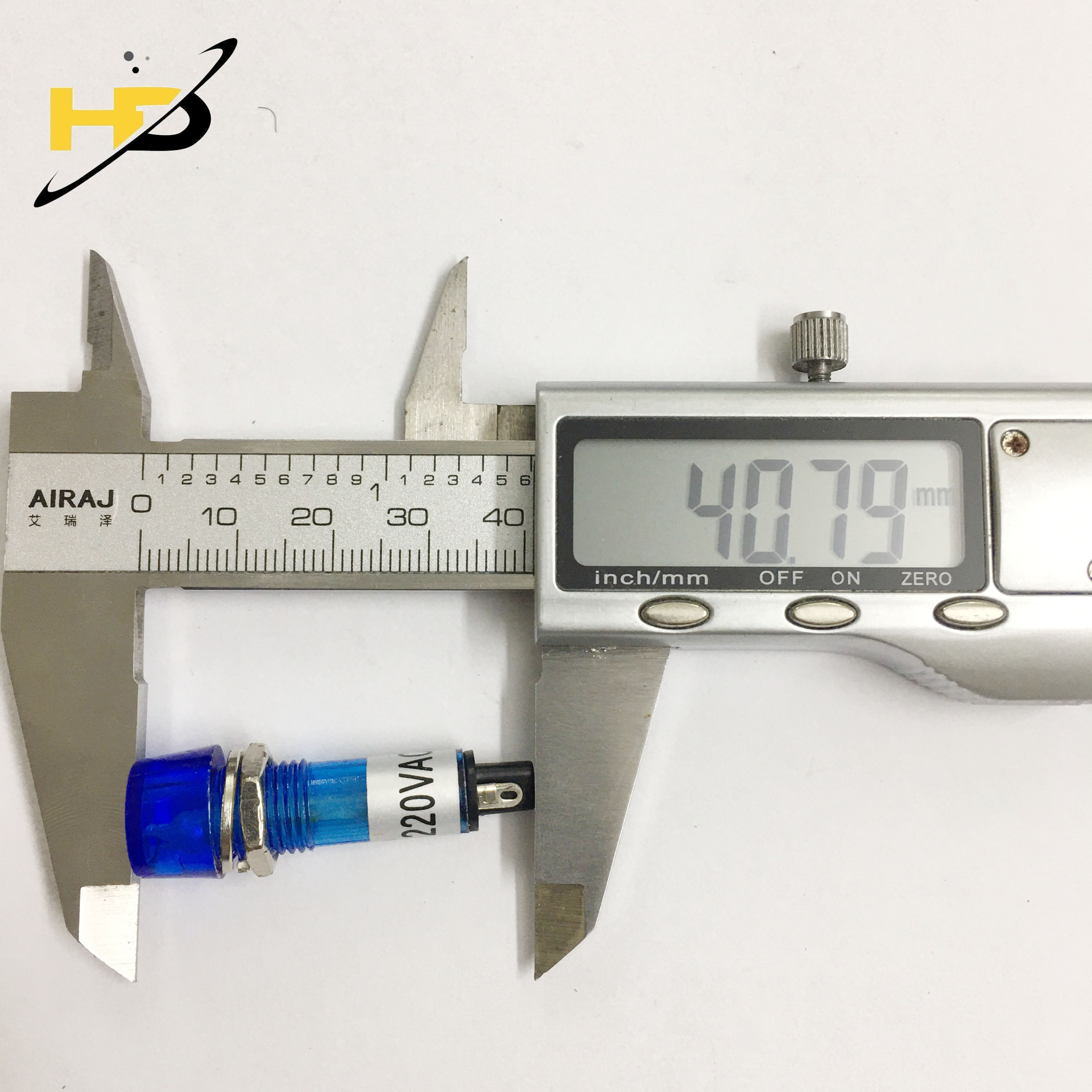 Led Đèn Báo 10mm Tín Hiệu Đèn AC 220V Màu Xanh Dương