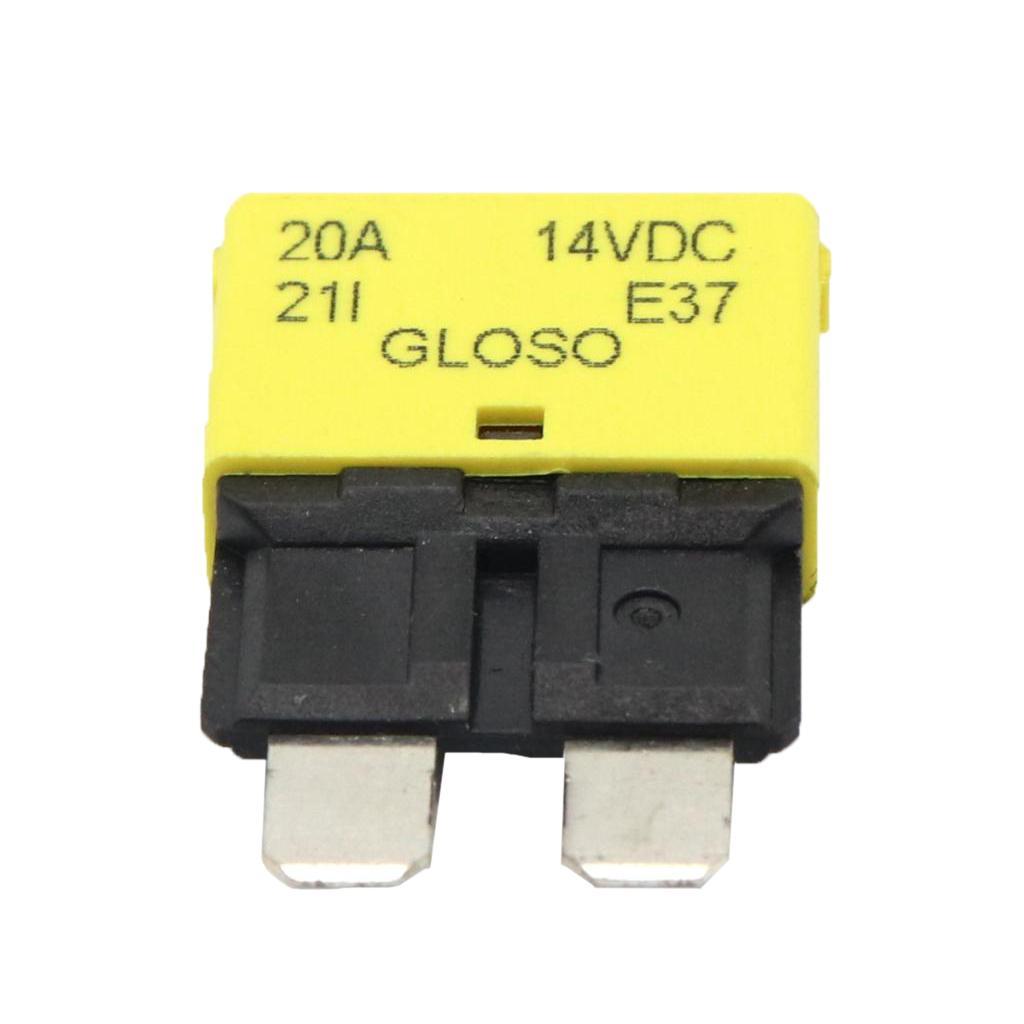 2xBlade Fuse Circuit Breaker Automatic Reset Marine 20A