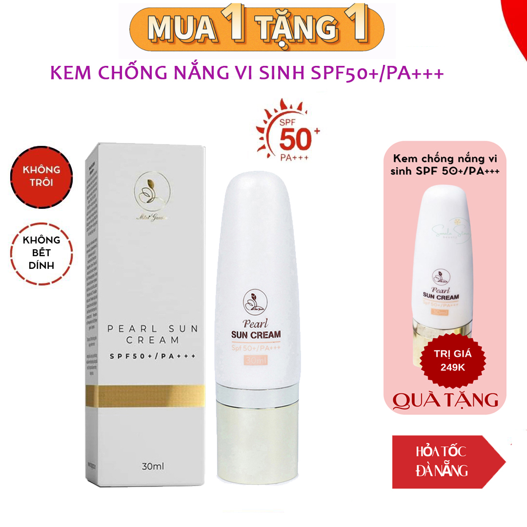 Kem Chống Nắng Pearl Sun Cream SPF 50 PA+++ Mini Garden