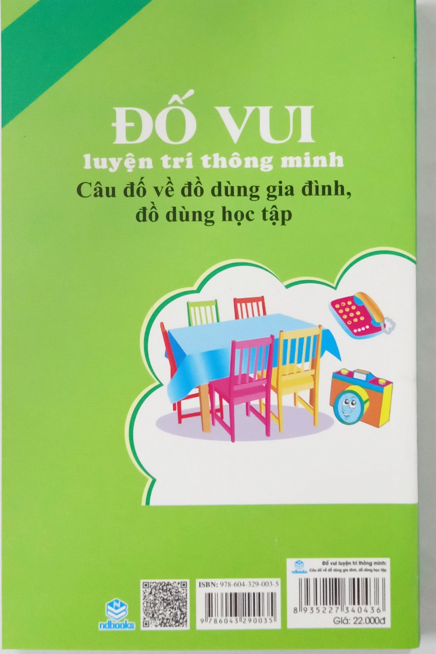 Đố vui luyện trí thông minh câu đố về đồ dùng gia đình, đồ dùng học tập