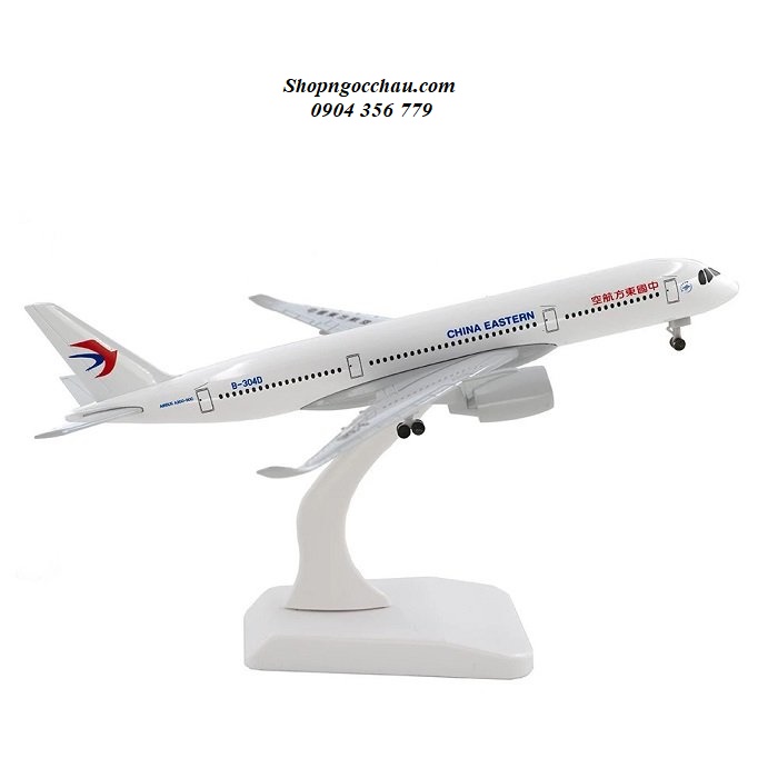 Mô hình máy bay tĩnh Airbus A350 China Eastern 20cm có bánh xe