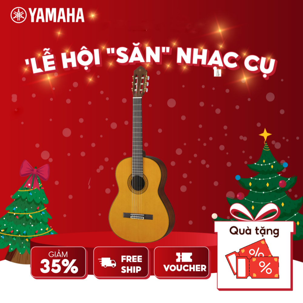 Đàn Guitar Classic YAMAHA C80 - Mặt đàn gỗ vân sam, mặt sườn và lưng đàn từ gỗ nato, bảo hành chính hãng 12 tháng