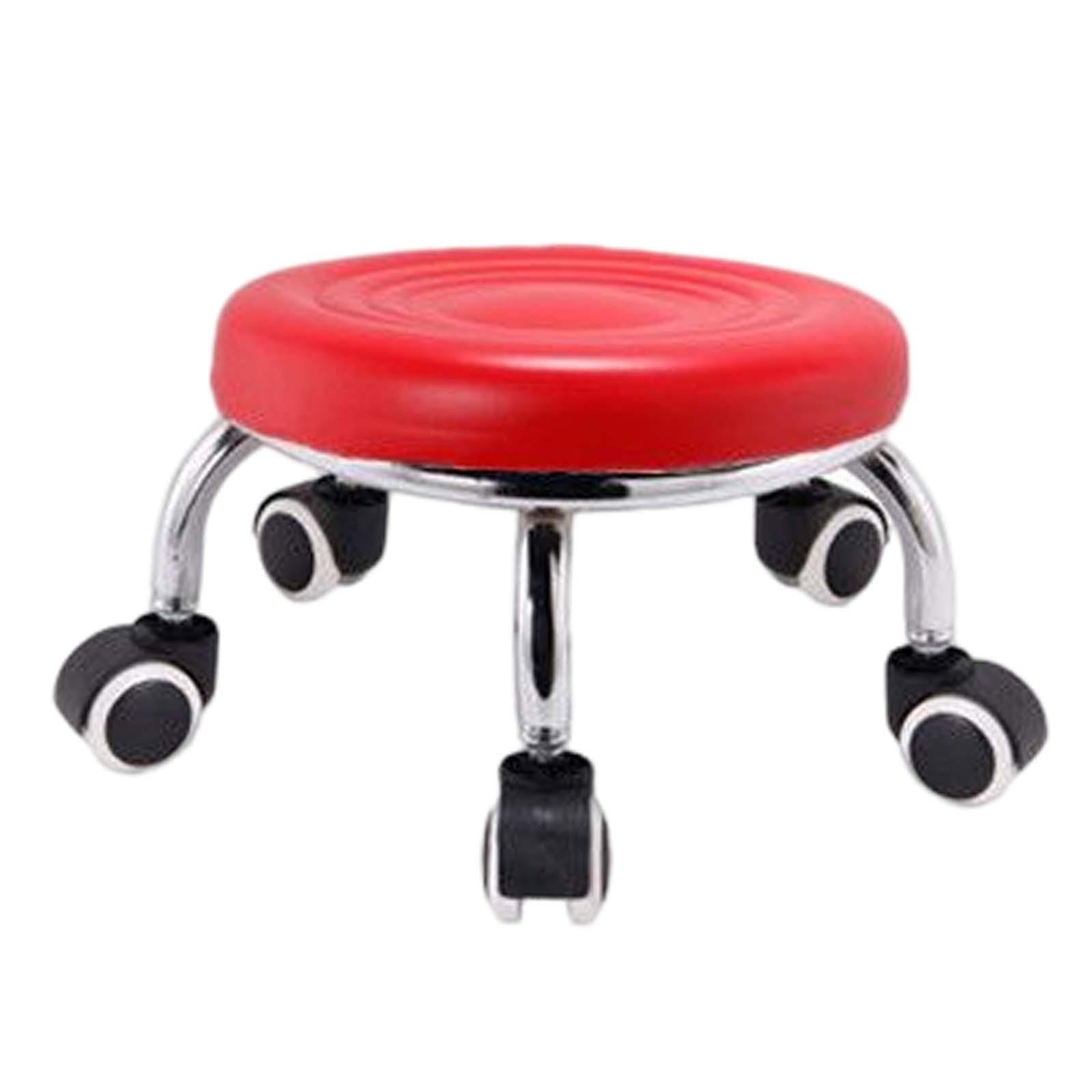 Small Rolling Salon Stool Rotatable Furniture Gift Movable for Salon Garage