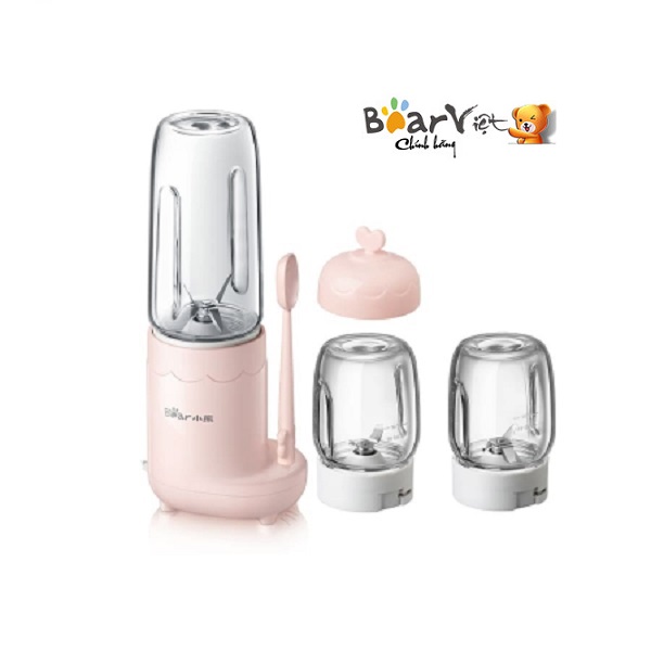 Máy xay thực phẩm cho trẻ em Bear GR-B03V1(pink) - Hàng chính hãng