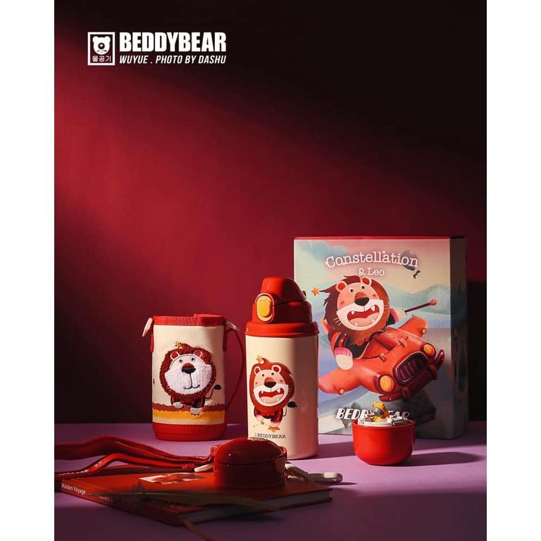 Bình giữ nhiệt cho Bé Trai hoặc Gái / Chính hãng 100% BEDDYBEAR/ BEDDY BEAR/ họa tiết Sư Tử / phù hợp Bé từ 2 tuổi trở