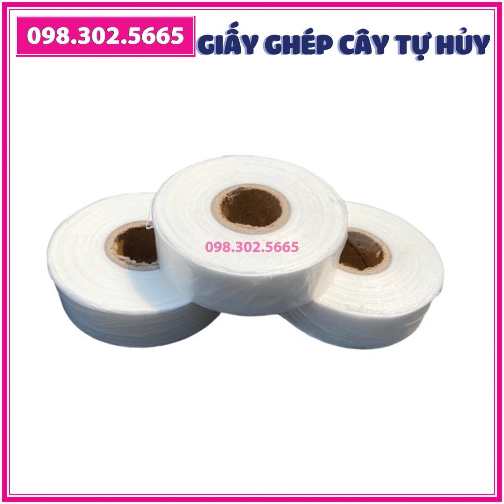 Cuộn giấy ghép cây tự hủy - khổ 5 cm - dùng cho ghép cành, ghép tán, tạo dáng cây