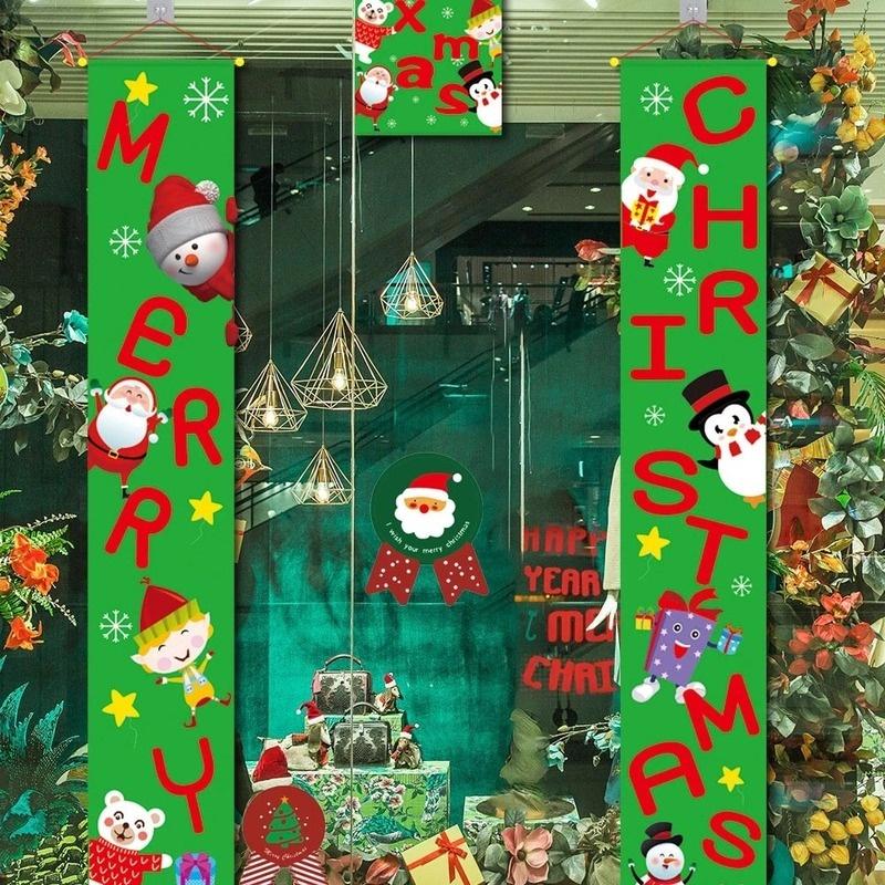 Set 3 Phụ Kiện Treo Trang Trí Giáng Sinh Hình Ông Già Noel / Người Tuyết