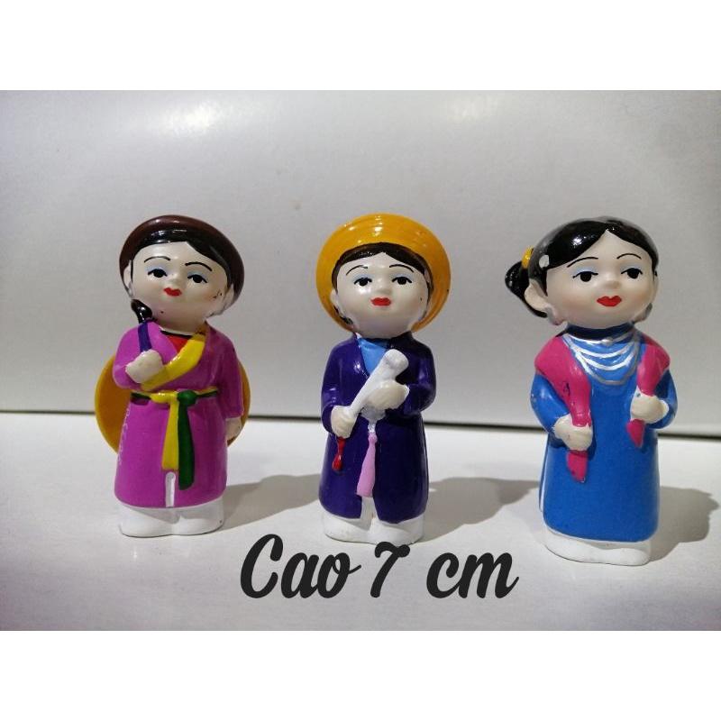 BỘ 3 TƯỢNG CÔ GÁI BẮC TRUNG NAM.