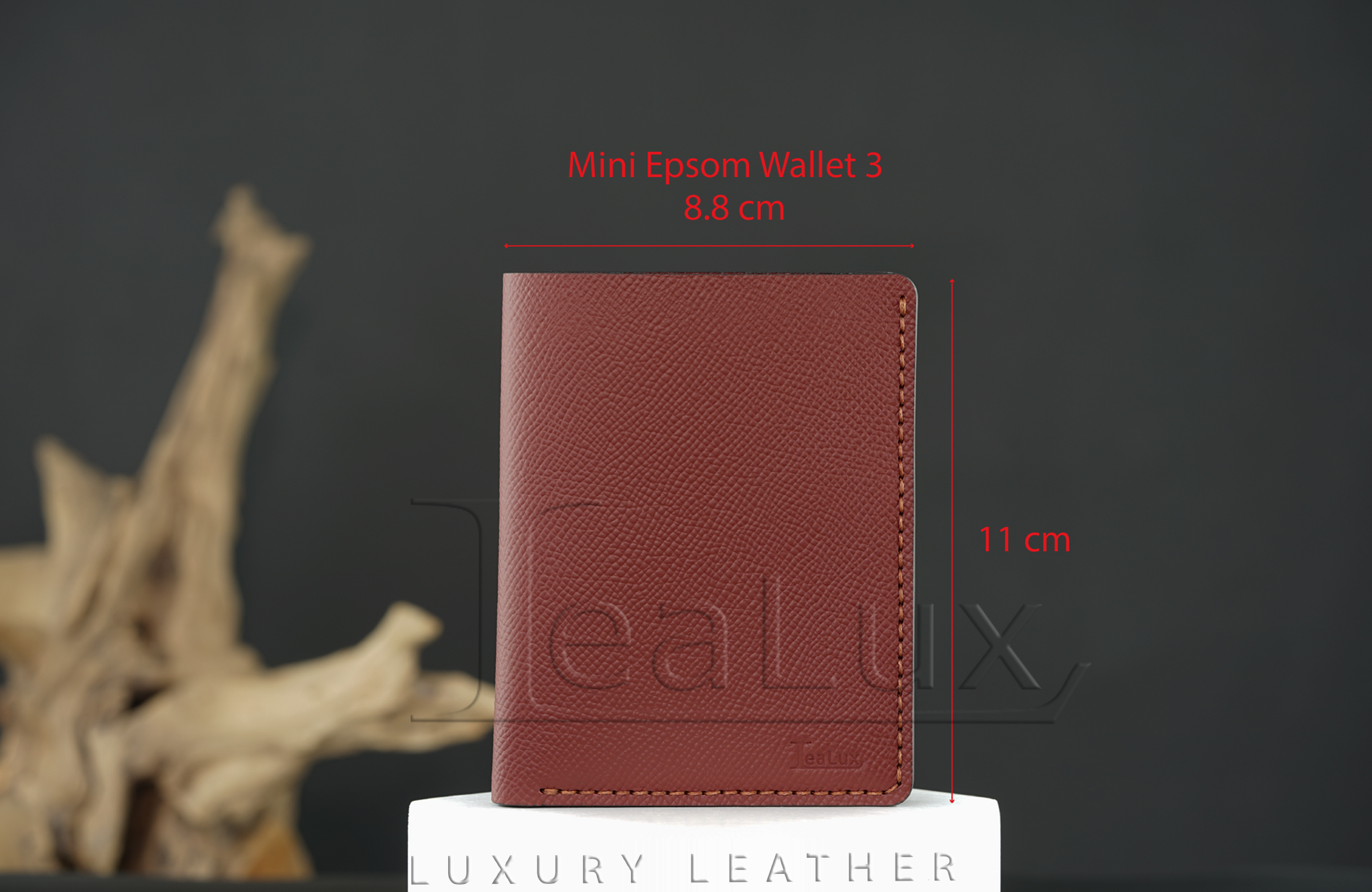 Ví Da Epsom Dáng Đứng Handmade Lealux Epsom Wallet 3