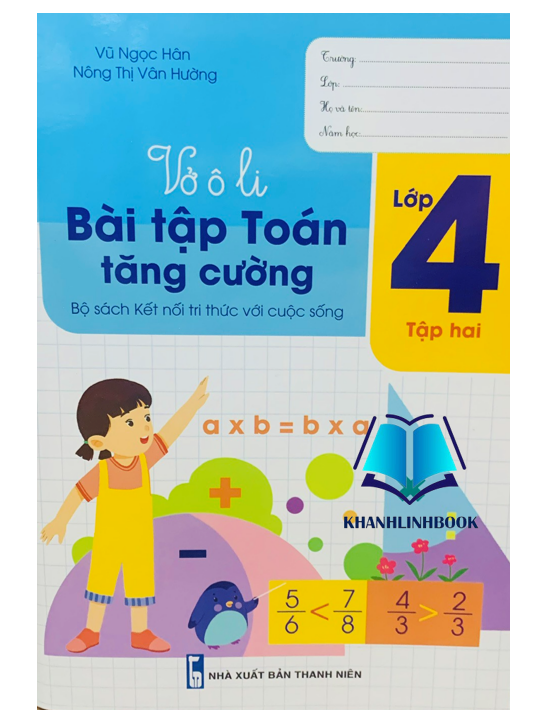 Sách - Vở Ô li Bài Tập Toán Tăng Cường lớp 4 - tập 2