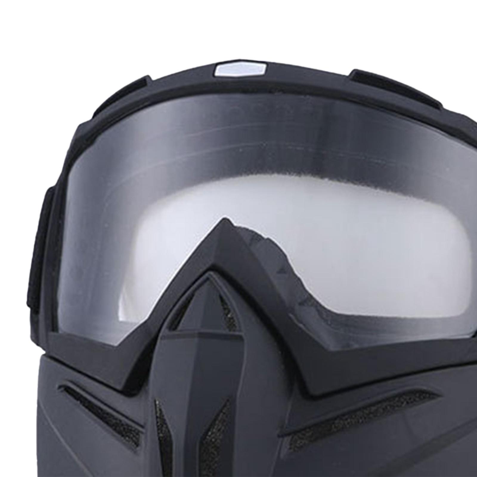 Motorcycle Riding Goggles Glasses with Face Windproof Road Bike Goggles for Outdoor Sports Biking Motorcycling Skiing Snowmobile