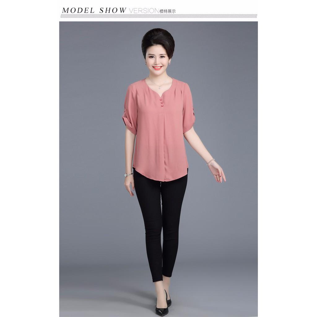 TK196N-ÁO VOAN TAY LỠ QUÝ CÔ S-6XL