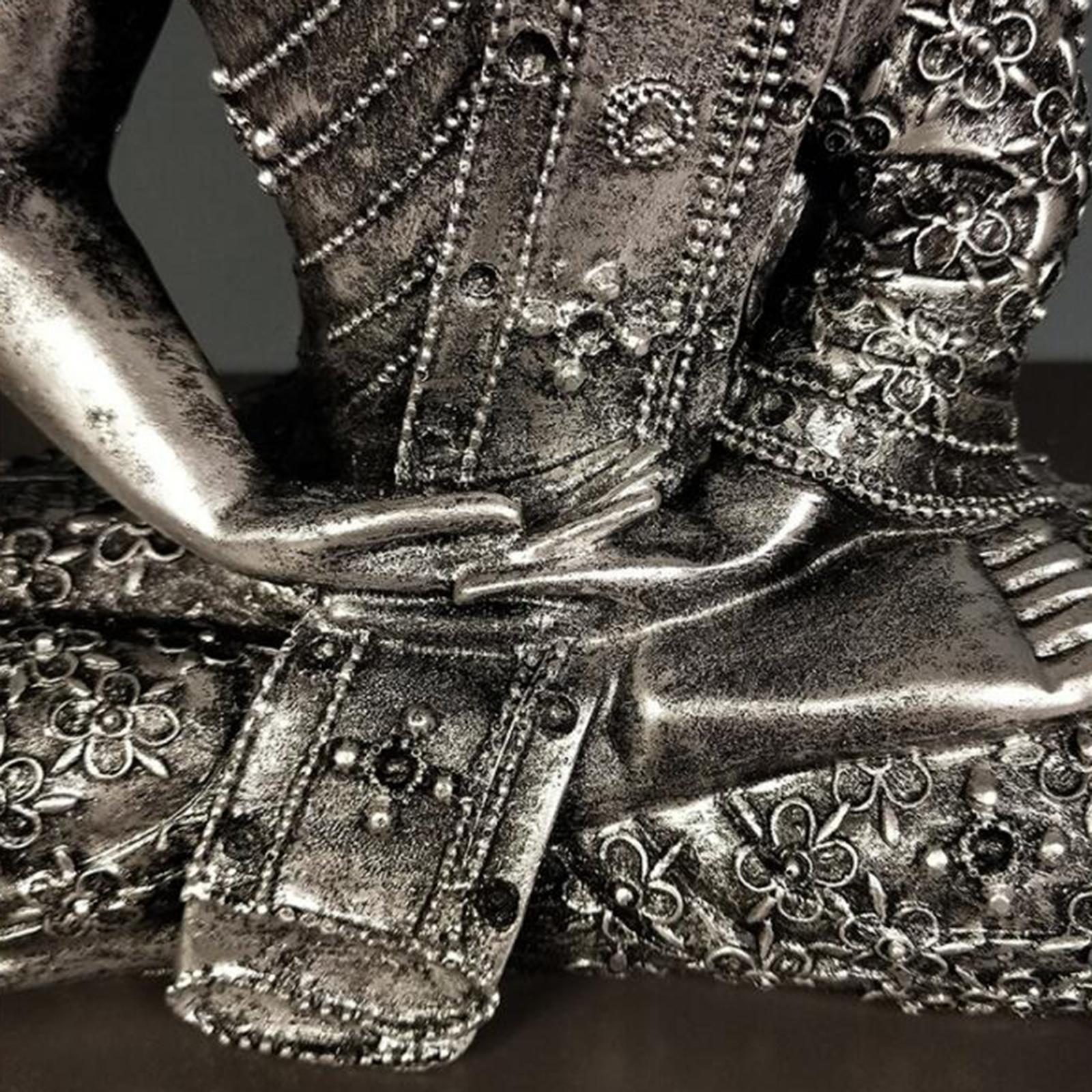 Candle Holder Resin Buddha Statue for Ornaments Garden Room A