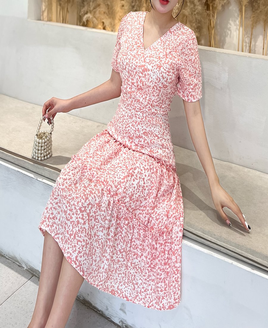 Đầm vol 3 tầng cổ đắp chéo sang trọng D067- Lady fashion- Khánh Linh Style