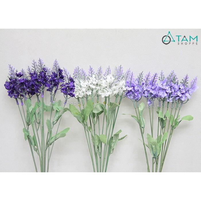 Cành hoa Lavender giả bằng vải Vintage F-CHG-98