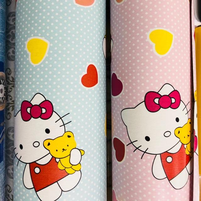 Hai mét decal dán tường kitty xanh và hồng mới