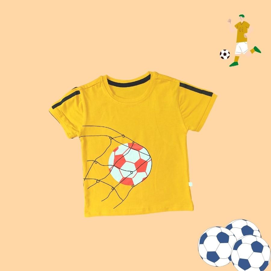 Áo thun bé trai thoáng mát thấm hút mồ hôi áo phông cho bé 1-6 tuổi cotton cao cấp KIDCATSHOP