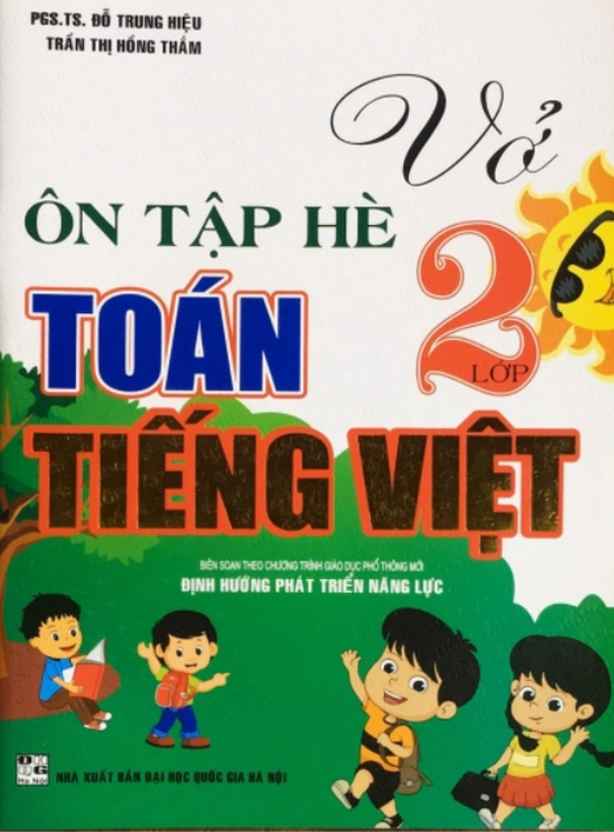 Sách - Vở ôn tập hè toán - tiếng việt lớp 2