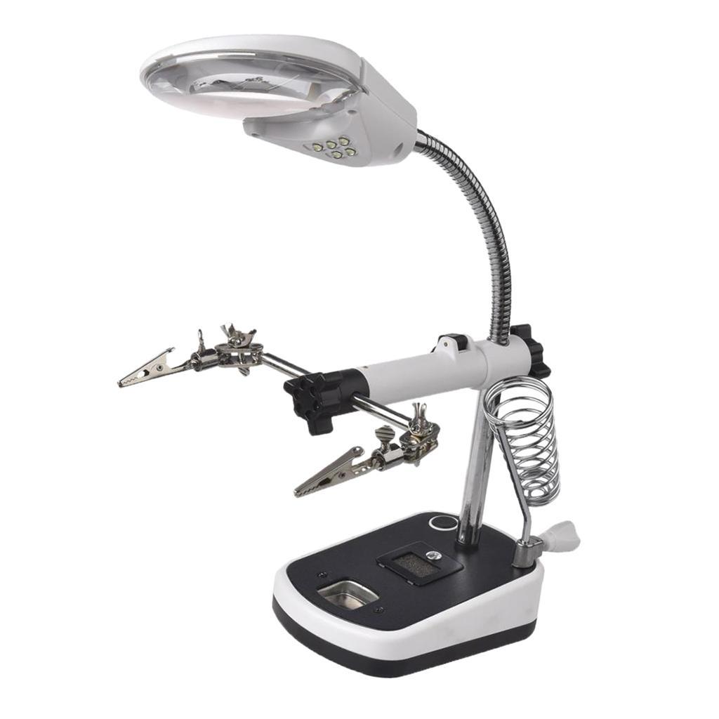 Prettyia Led Auxiliary Clip  Desk Lamp  Tool for Soldering