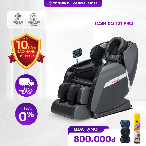 Ghế Massage Toàn Thân Đa Năng Toshiko T21 Pro điều khiển giọng nói, Công Nghệ Nhiệt Hồng Ngoại Tiên Tiến, Hỗ Trợ giảm tình trạng đau mỏi người, ghế massage toàn thân, ghế massage giá rẻ – Vàng kem