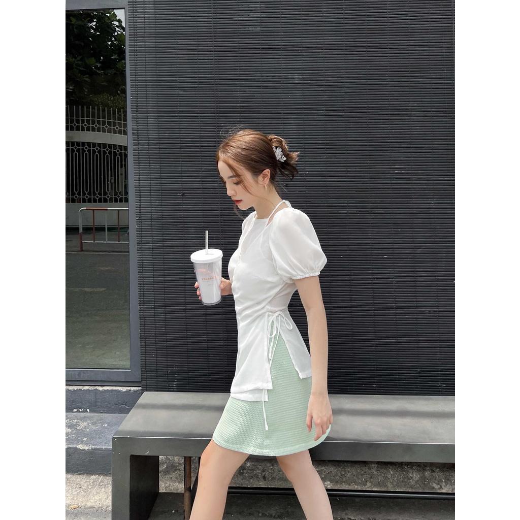 Áo 2 lớp ODS tay ngắn phồng