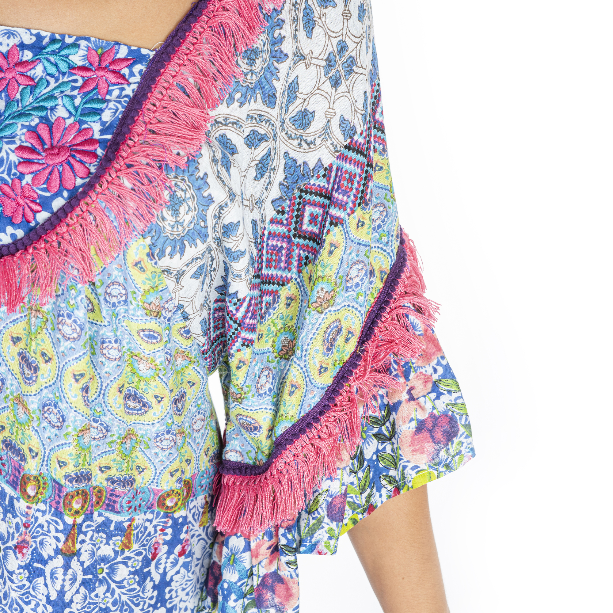 Đầm Boho Phối Ren Cotton Isla Bonita IB26039-PR