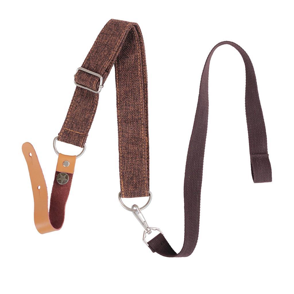 Ukulele Strap 4 String Guitar Shoulder Belt Coffee