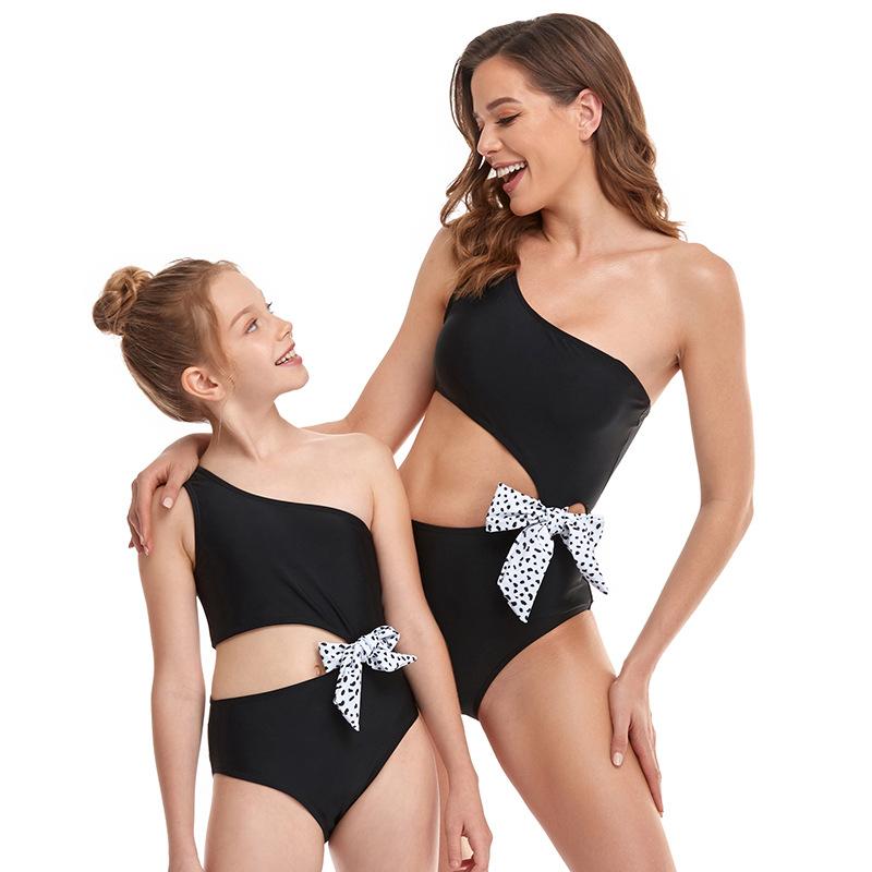 2021 Đầm Mẹ Và Con Gái Bé Áo Tắm Trẻ Em Đồ Bơi Nữ Trẻ Em Cao Cấp BikiniBeach Phù Hợp Với Họ Đồ Tắm