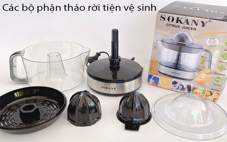 Máy vắt cam JE-623D dung tích 700ml, Máy vắt cam tự động