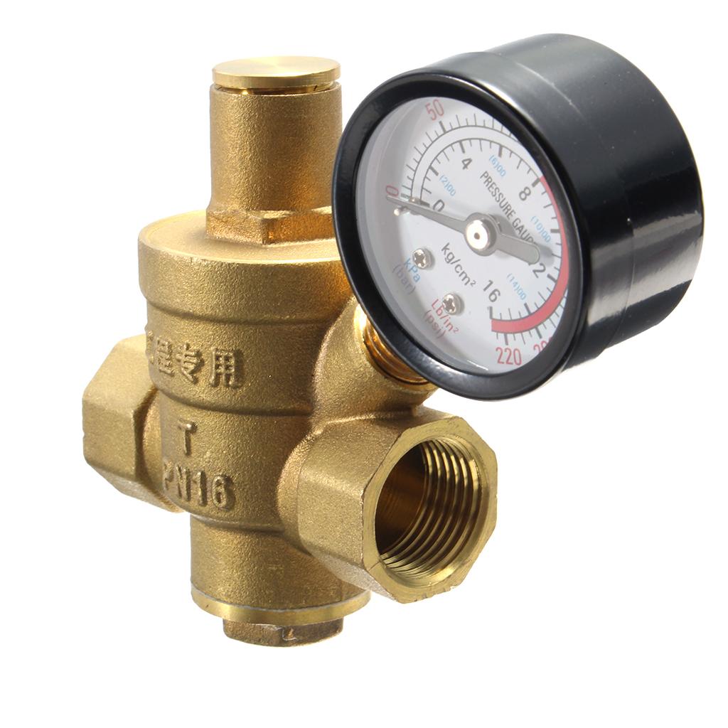 Đồng Bộ Điều Chỉnh Áp Suất Nước Với Đồng Hồ Đo PN 1.6 1/2''