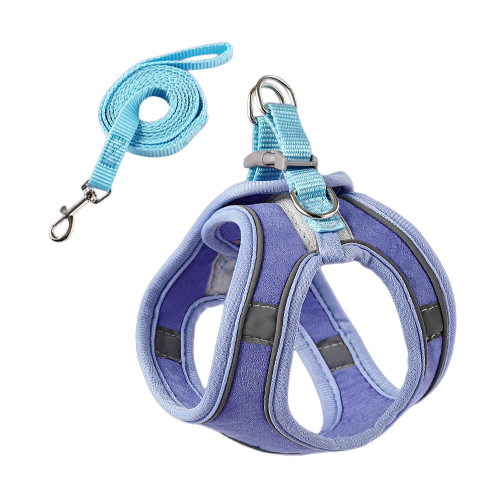 Cat Harness and Leash Set, Adjustable Kitten Harness, Pet Harness, Soft Breathable Vest for Walking
