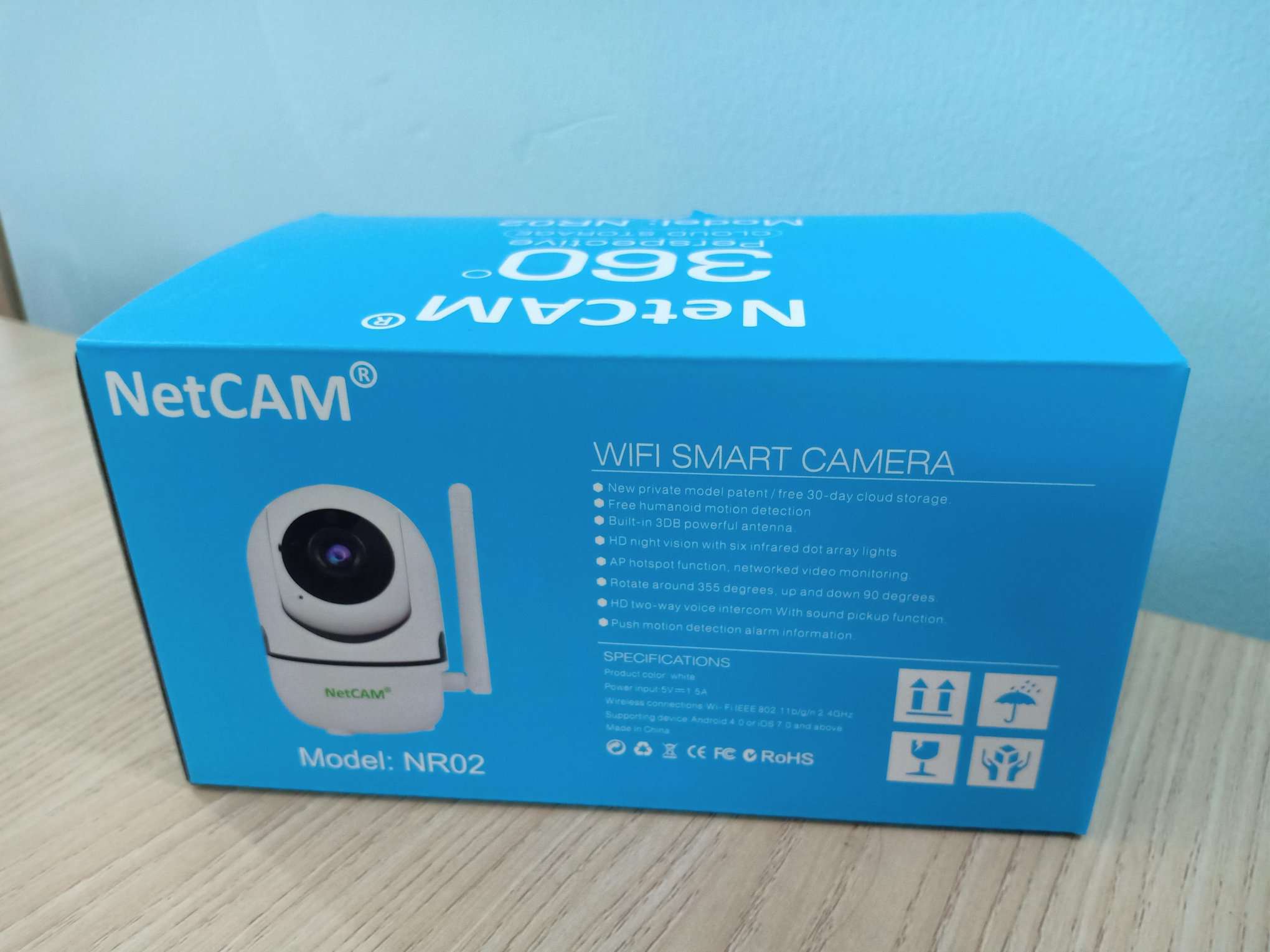 Camera IP Wifi NetCAM NR02 3.0MP - Hãng phân phối chính thức