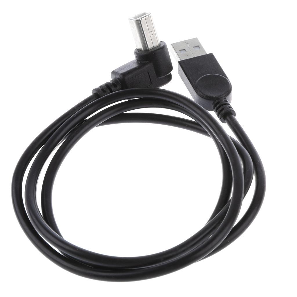 USB2.0 Male to Type B 90Degree Extension Adapter Cable Left&Right Angle