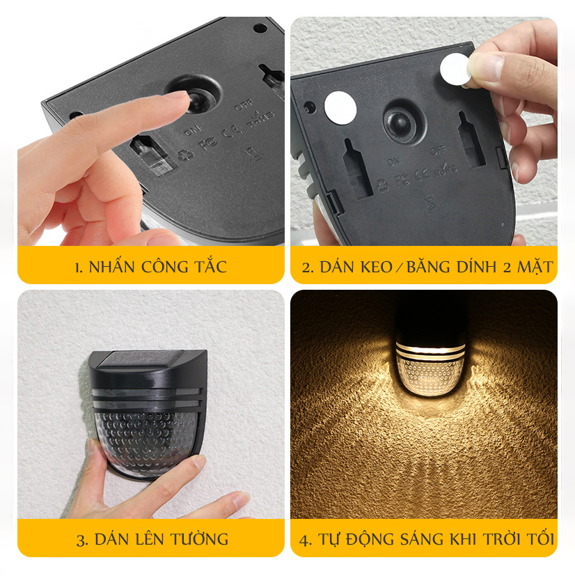 Đèn trang trí năng lượng mặt trời Bán nguyệt, tích kiệm điện, bóng siêu sáng, chống thấm nước - DA3077