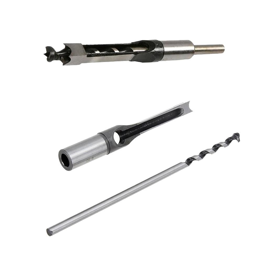 Hollow Square Mortiser Auger Drill Bit Woodworking 10, 12mm