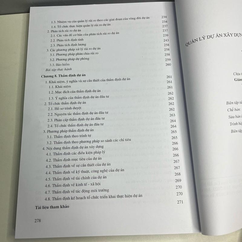 Sách - Quản Lý Dự Án Xây Dựng - Lập Và Thẩm Định Dự Án