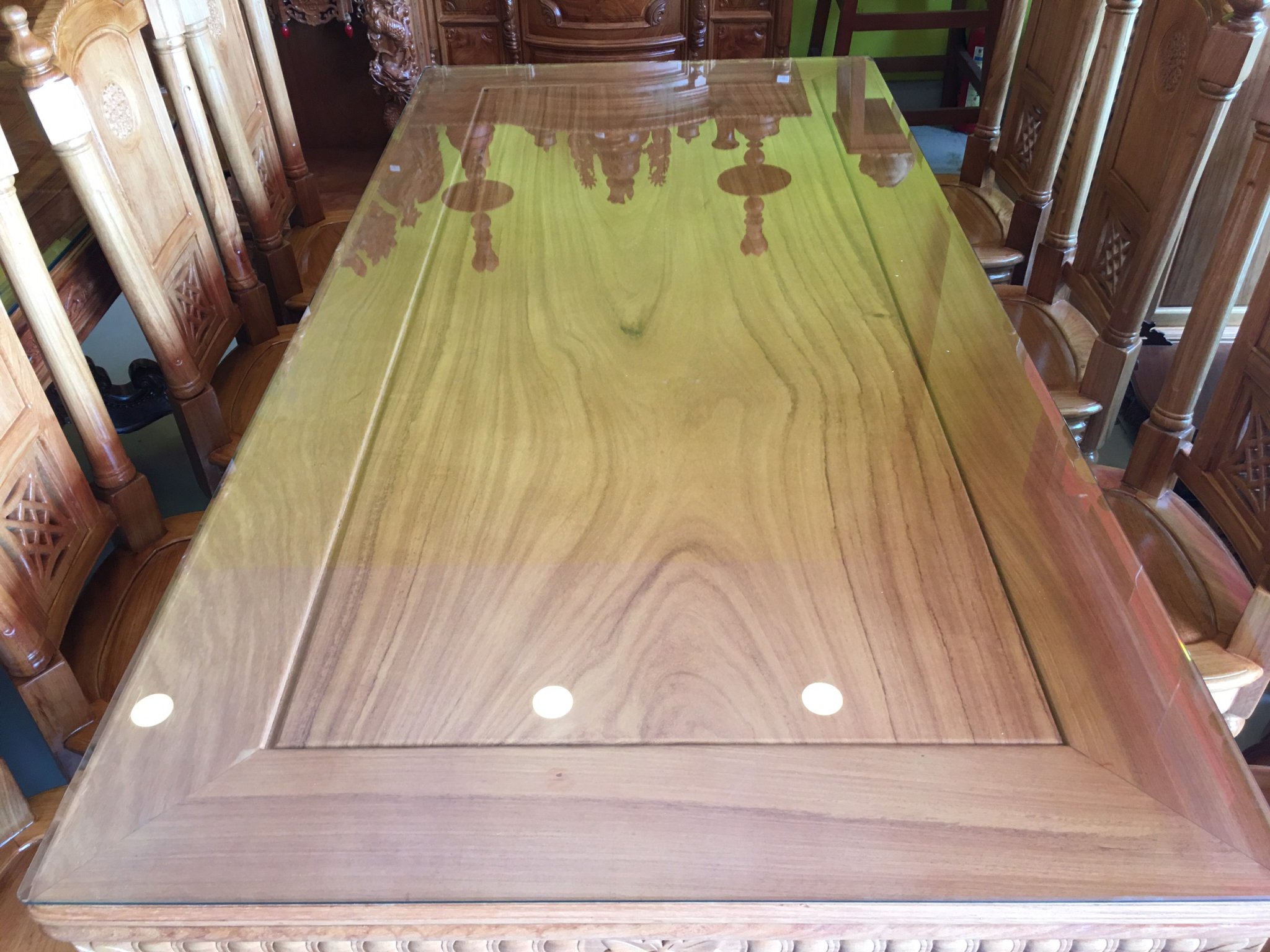 Bộ bàn ăn gỗ cẩm lai 8 ghế