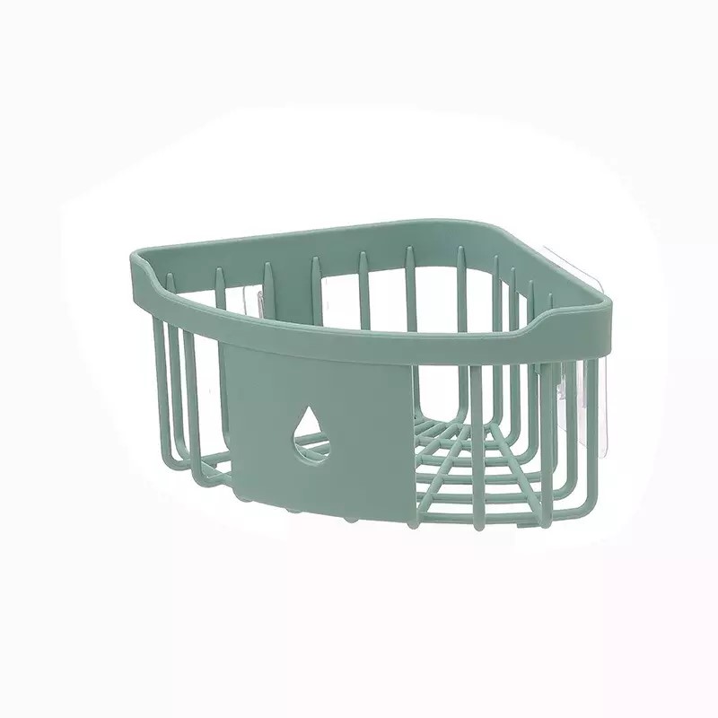 Kệ góc mini dán tường nhà tắm, nhà bếp tiện dụng Kệ tam giác dán góc tường thiết kế hình tam giác giúp tận dụng tiết kiệm không gian phòng tắm HT679 - Giao Ngẫu Nhiên