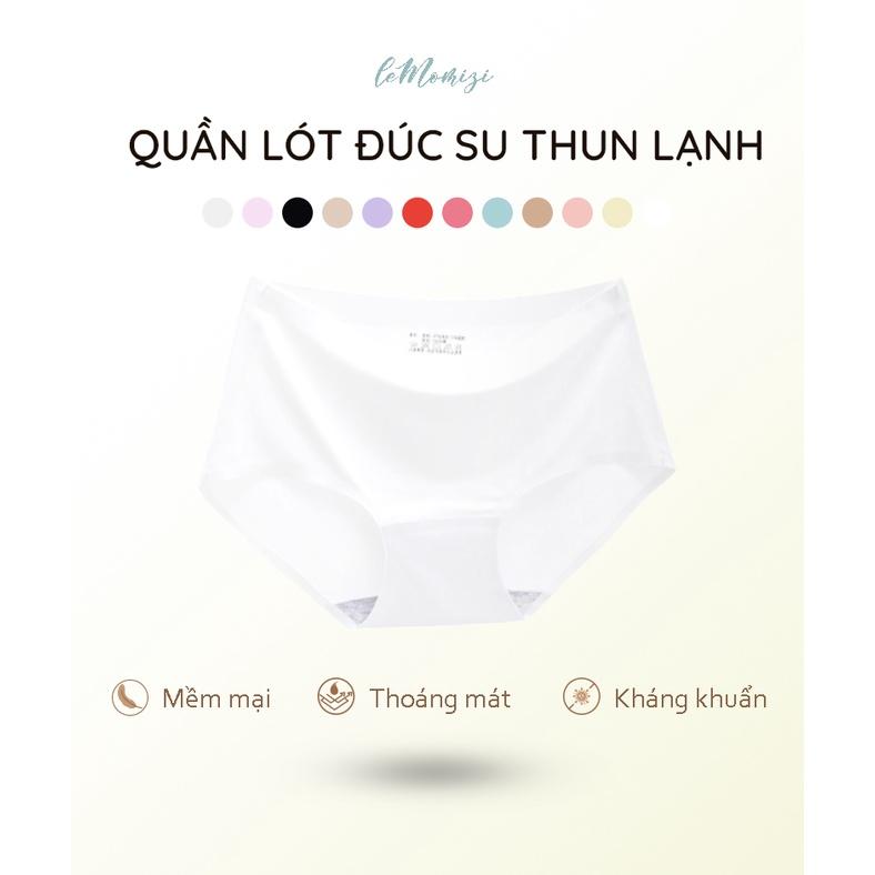 Quần Lót Nữ Đúc Su LeMOMIZI cao cấp thun lạnh không đường may kháng khuẩn size M đến XXL