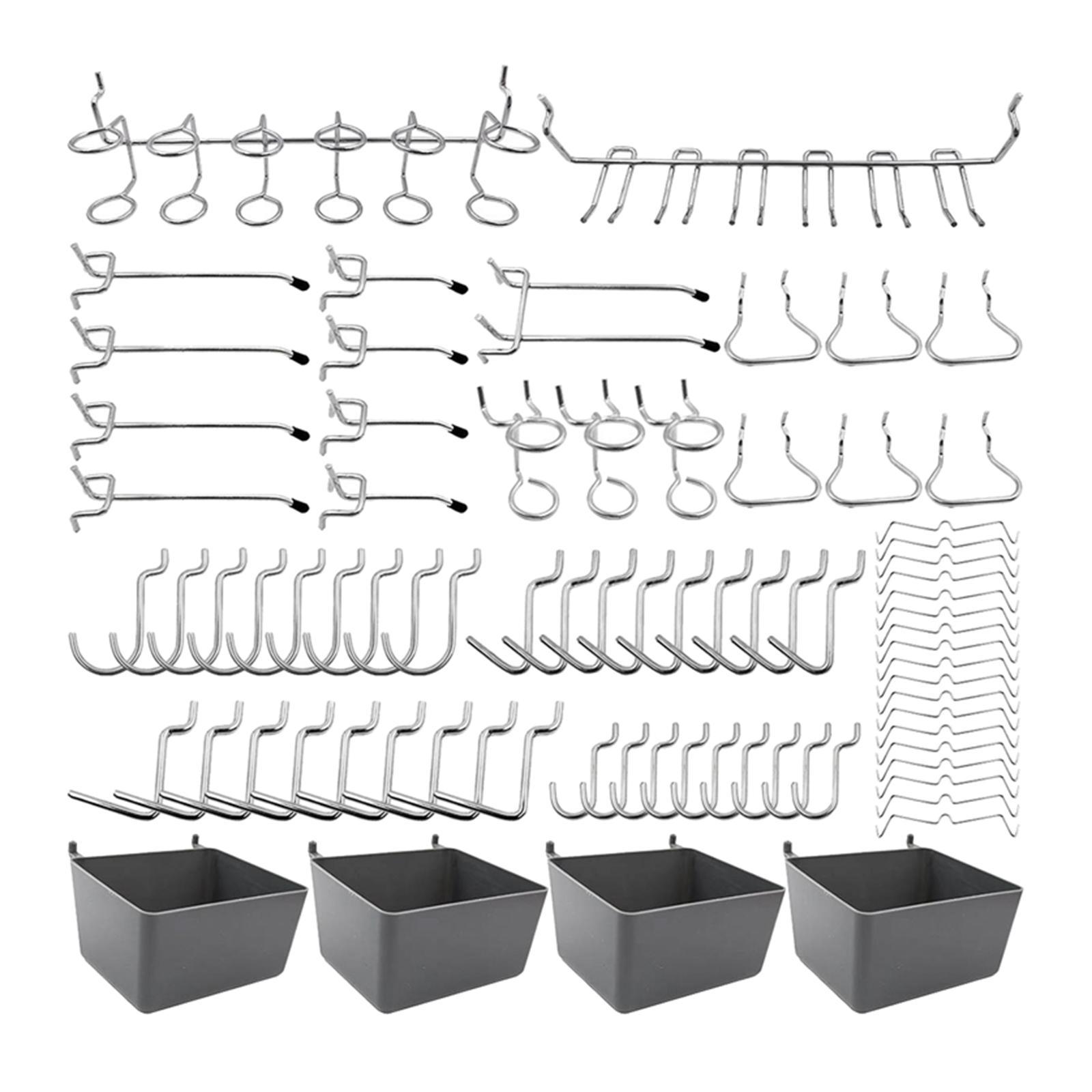Pegboard Hooks W/ Peg Board Bins Pegboard Accessories Utility for Tool Shed