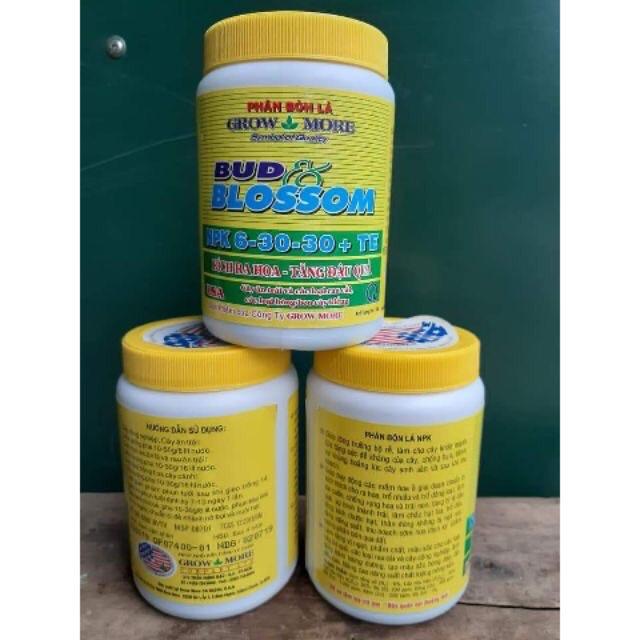 Phân Bón NPK cho Hoa, Cây Kiểng, Phong Lan GrowMore 6-30-30 lọ 100gr.