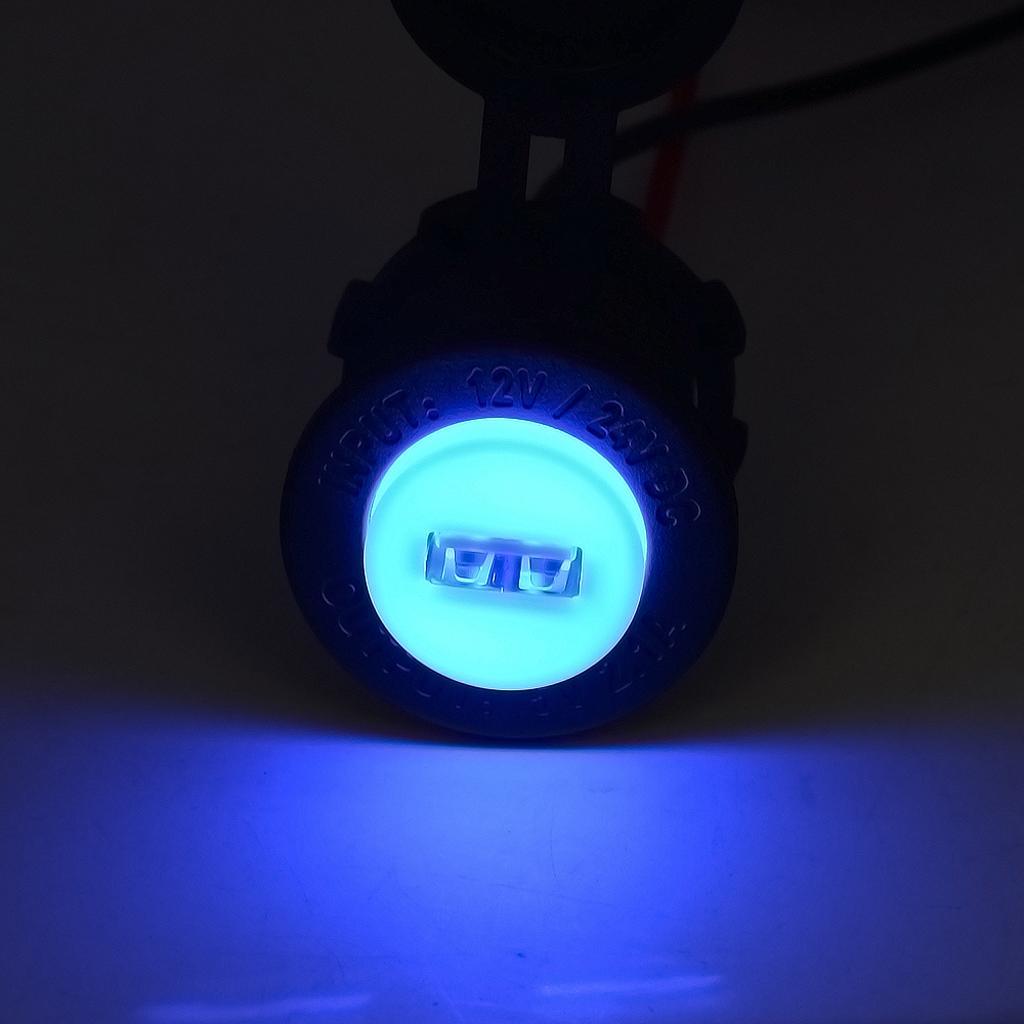 5V 2.1A USB  Supply Socket for   12V-24V Car Motorcycle SUV