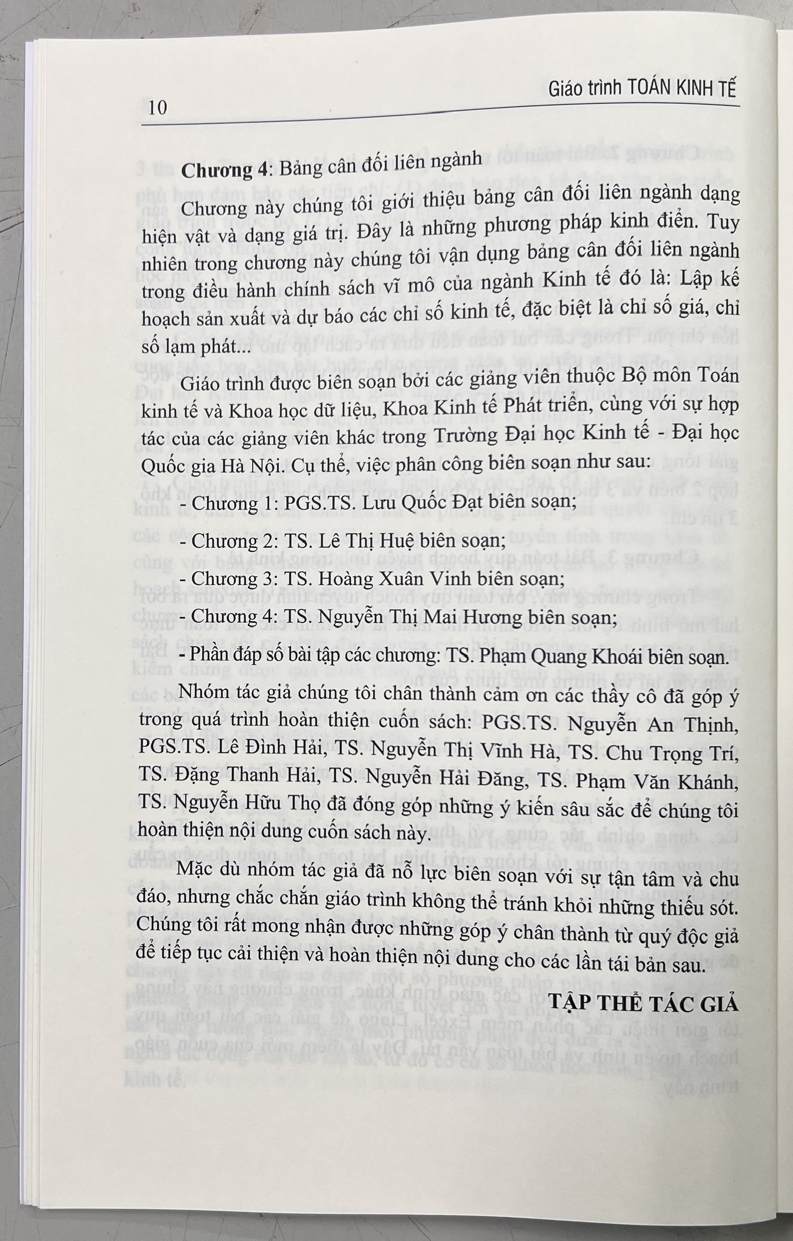 Sách - Giáo Trình Toán Kinh Tế