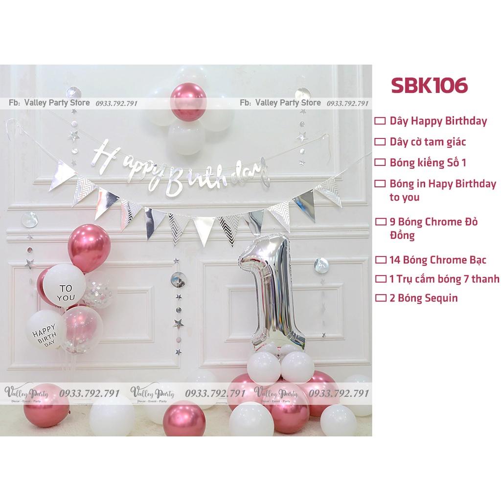 Set bóng trang trí sinh nhật tone màu vàng gold đen như ảnh, tặng kèm dải dây kết bóng thành chùm, bơm, băng dính