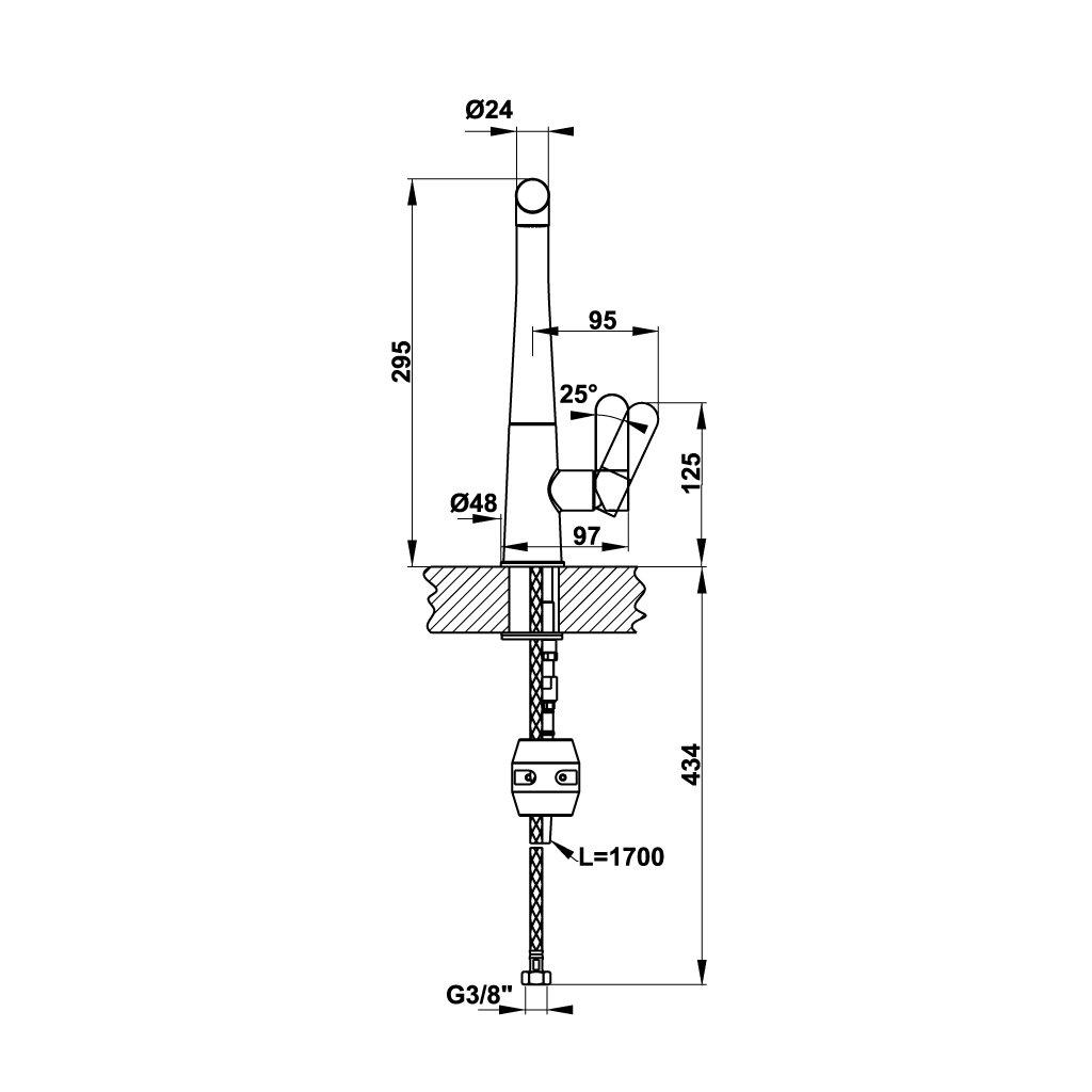 VÒI BẾP HÄFELE HT20-GH1P259/570.82.300 - HÀNG CHÍNH HÃNG ( MÀU ĐEN, XÁM, KEM)