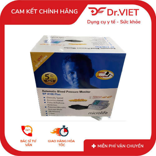 MÁY ĐO HUYẾT ÁP BẮP TAY MICROLIFE BP A100 PLUS